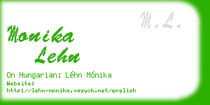 monika lehn business card